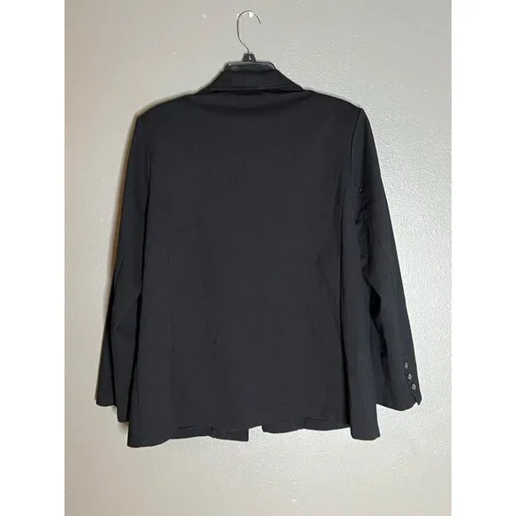 Cathy Daniels‎ Womens Black Blazer Jacket L Polyester/Rayon/Spandex - Picture 6 of 6
